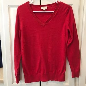 Women’s Red Loft V-Neck Sweater